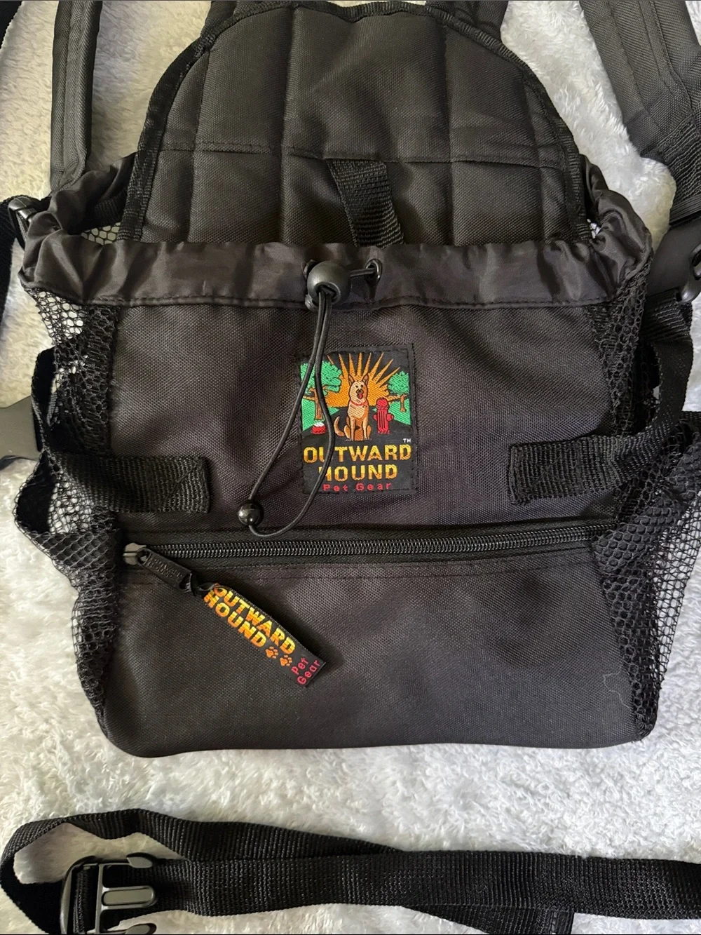 Outward Hound Pet Gear Black Small Dog Backpack Carrier
